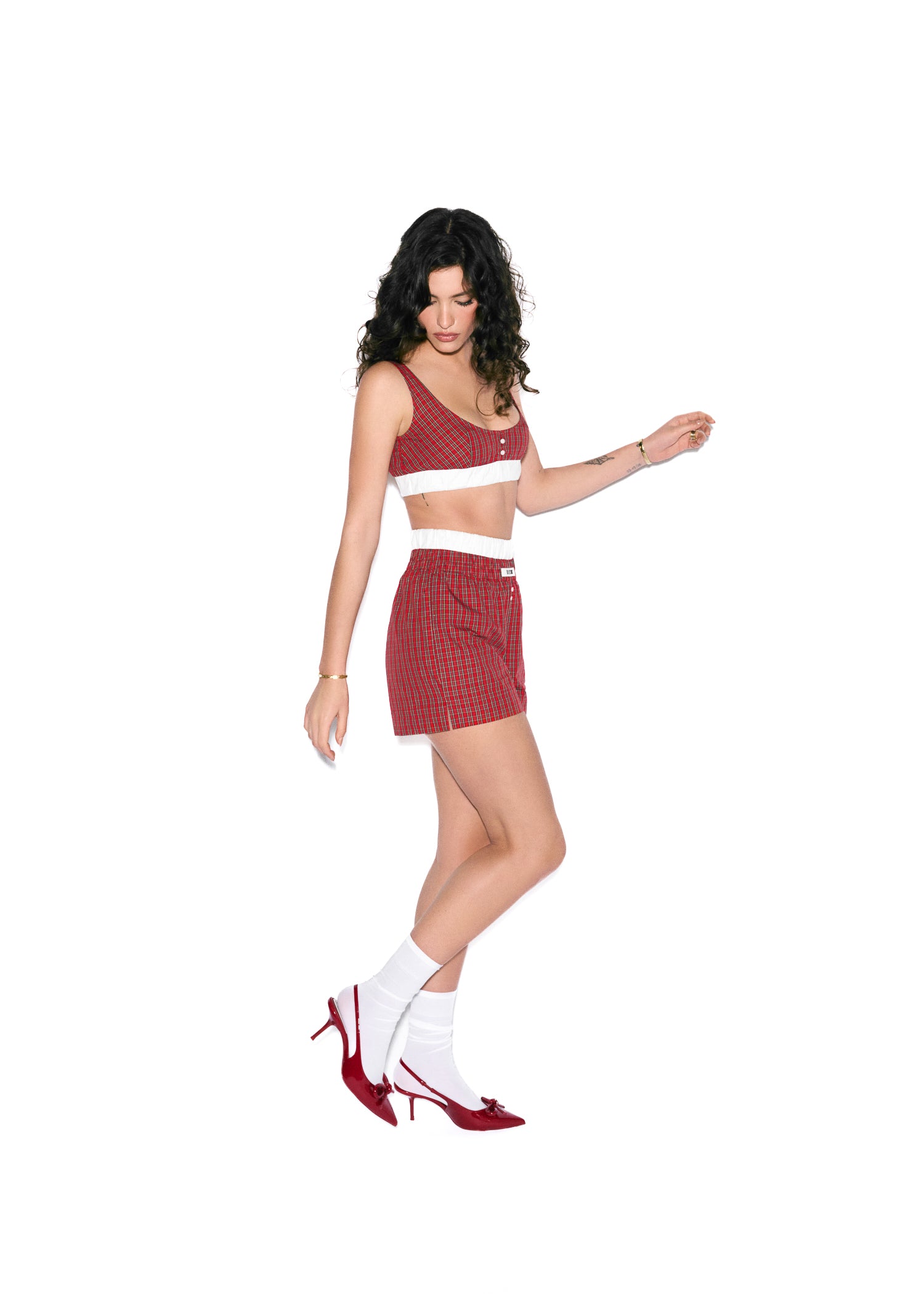 Cotton bra and shorts set