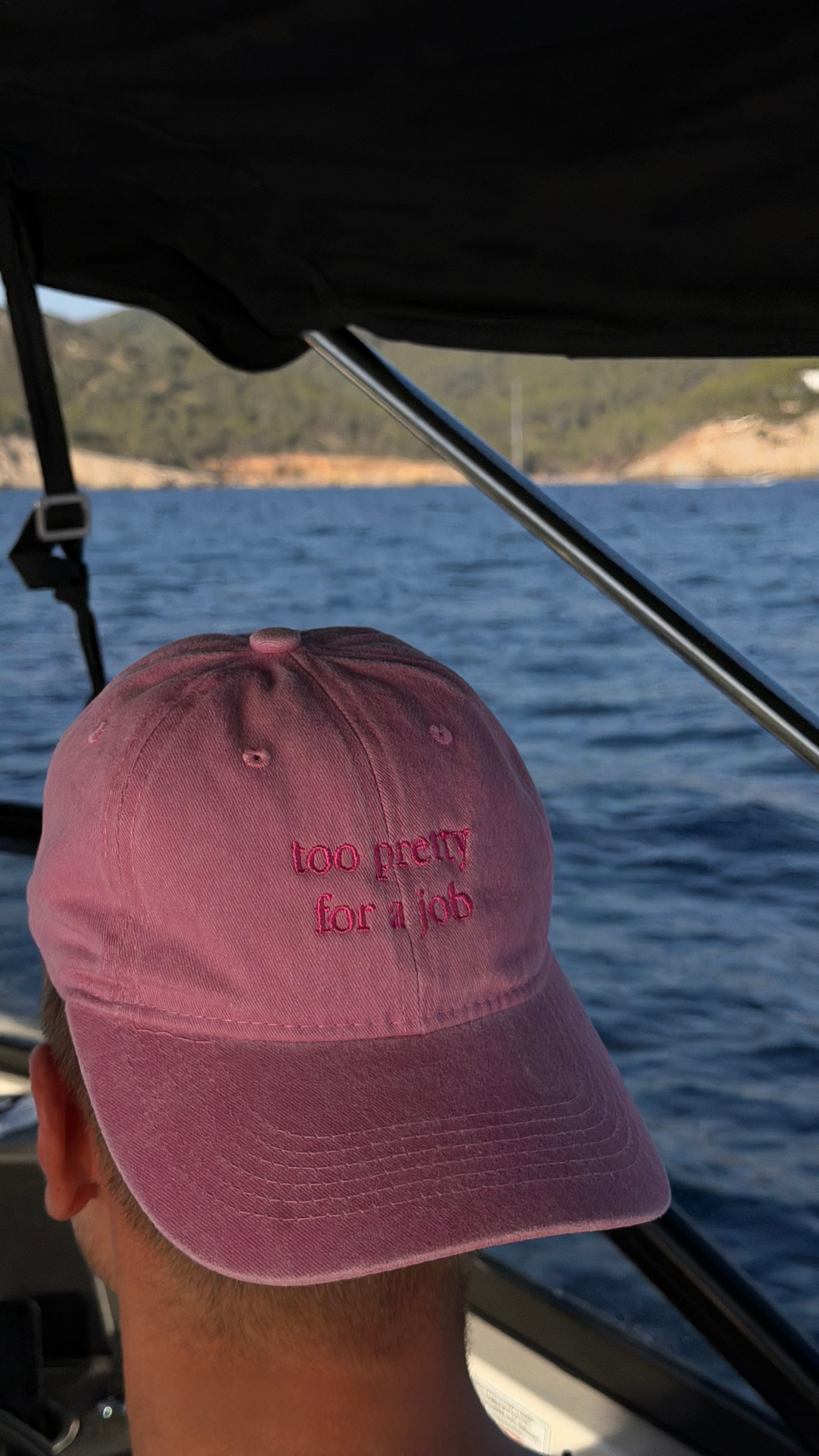 Too Pretty For A Job Cap — Pink