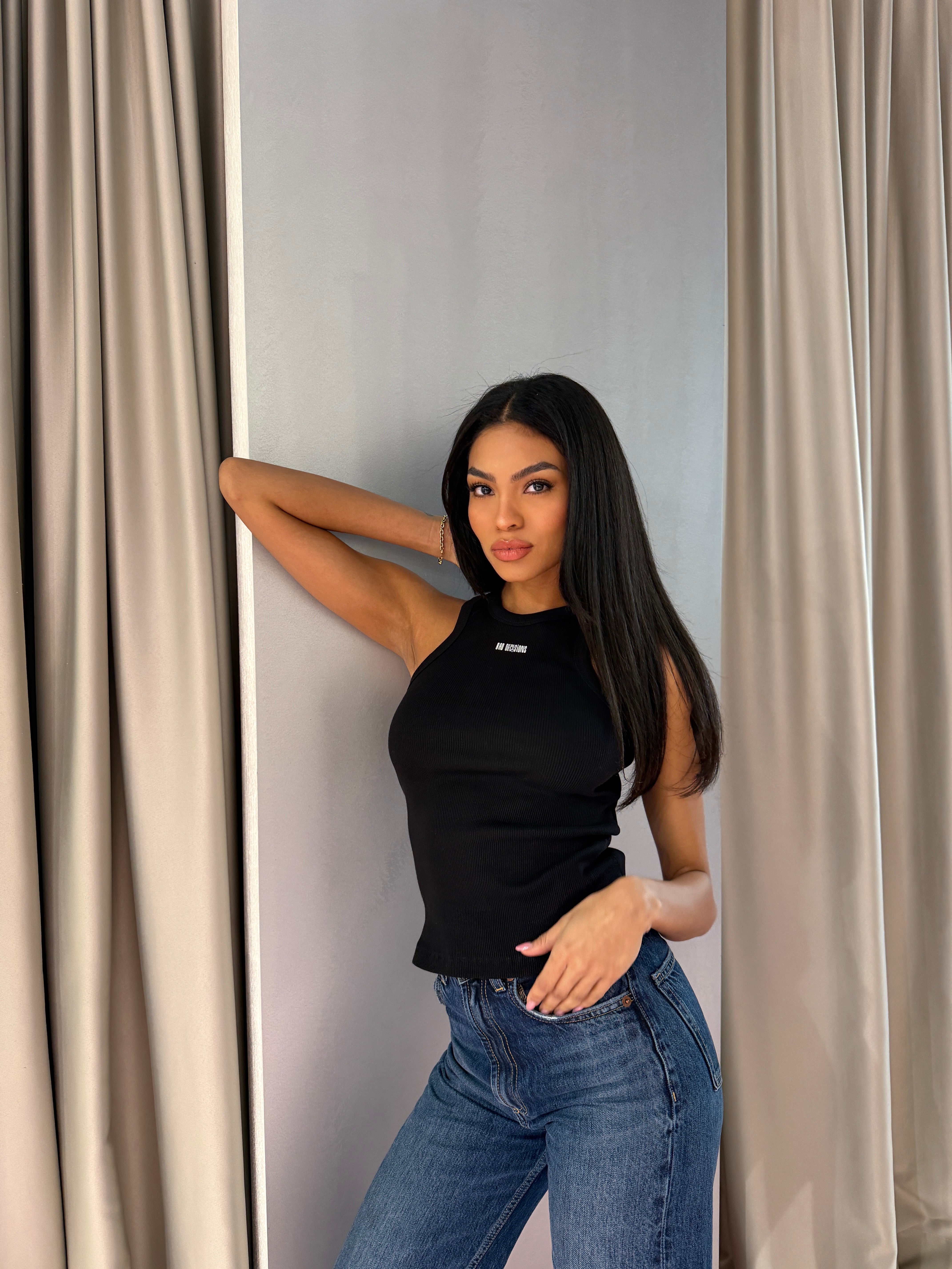 Bad Decisions Tank, Black