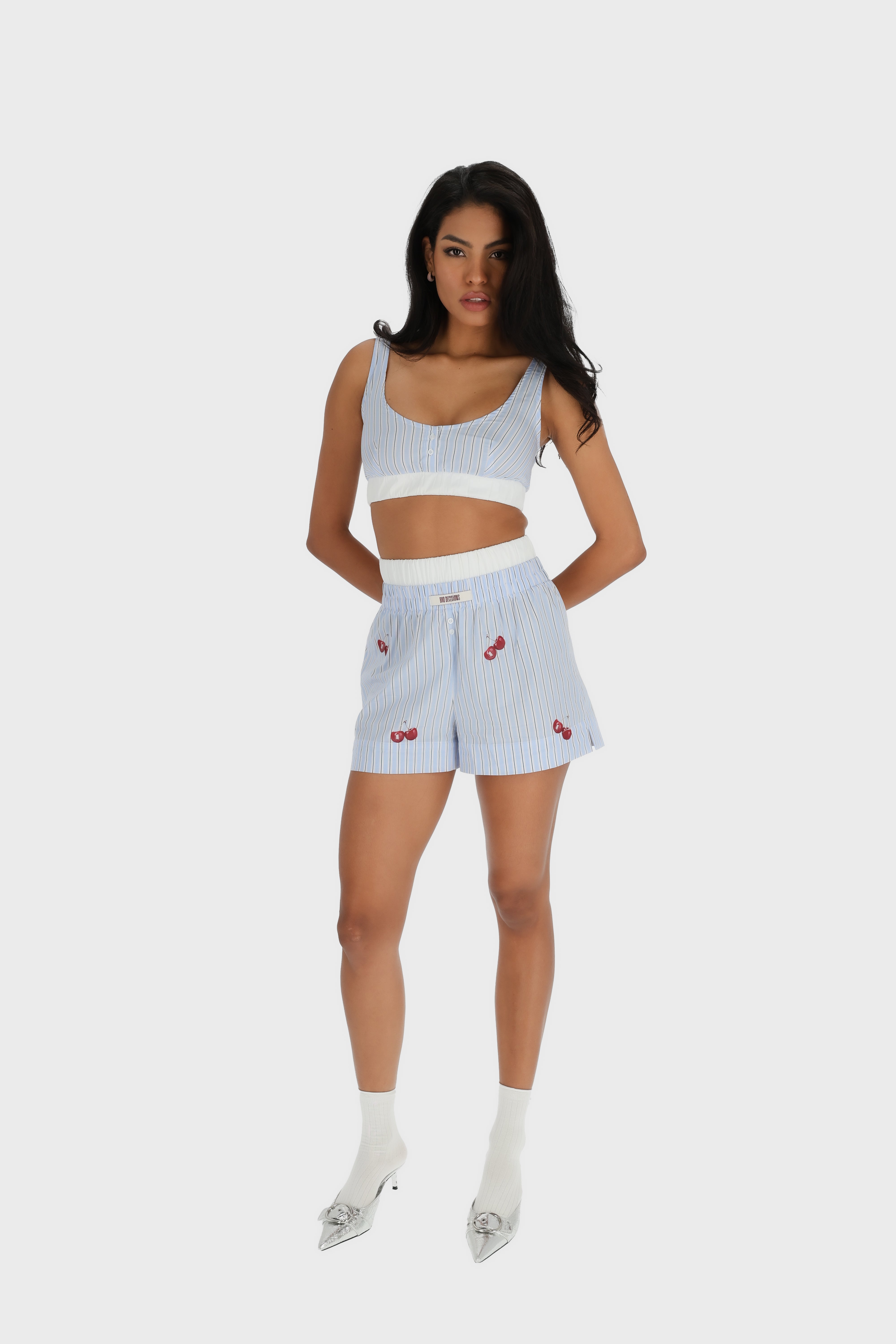 Cotton bra and shorts set