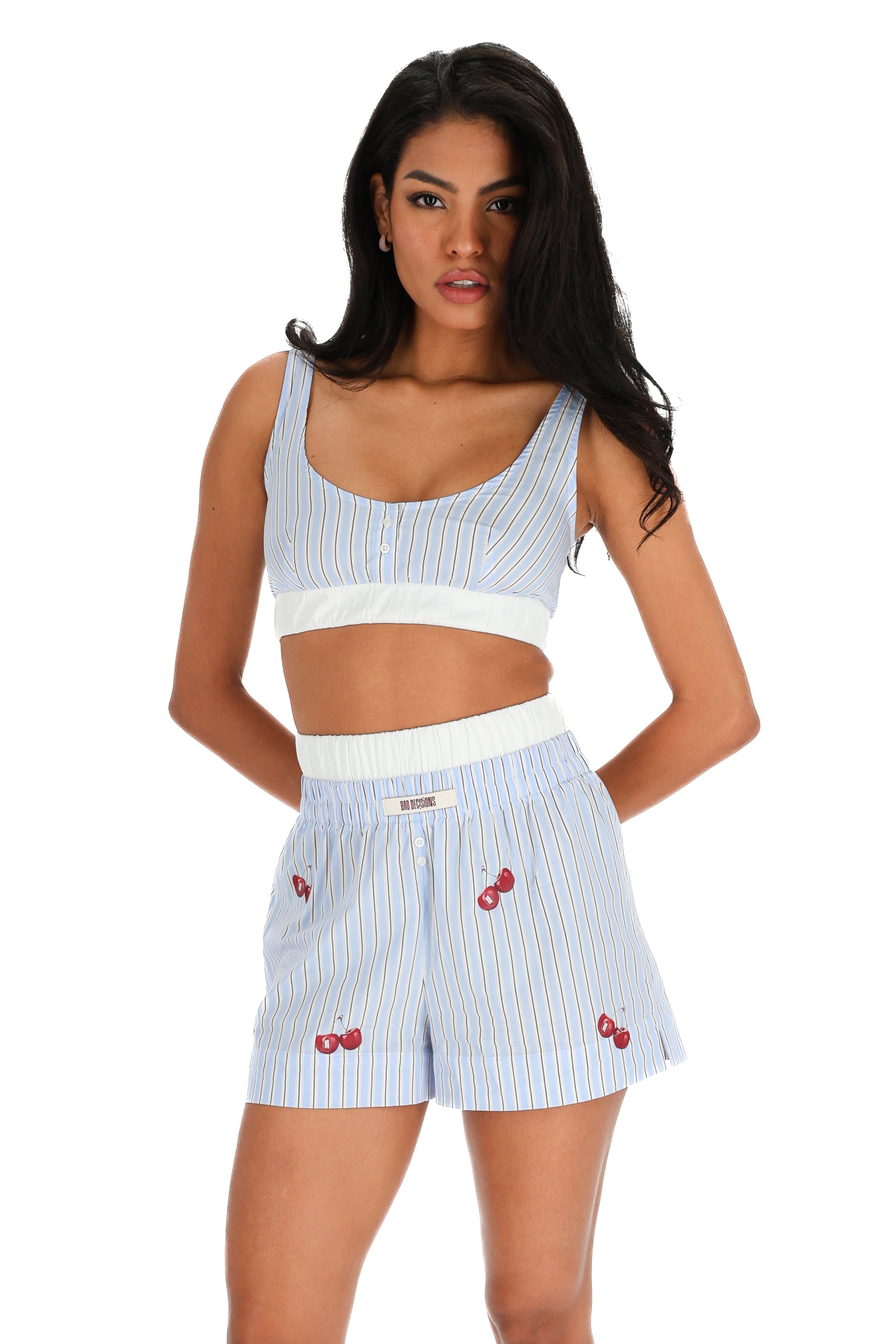 Cotton bra and shorts set