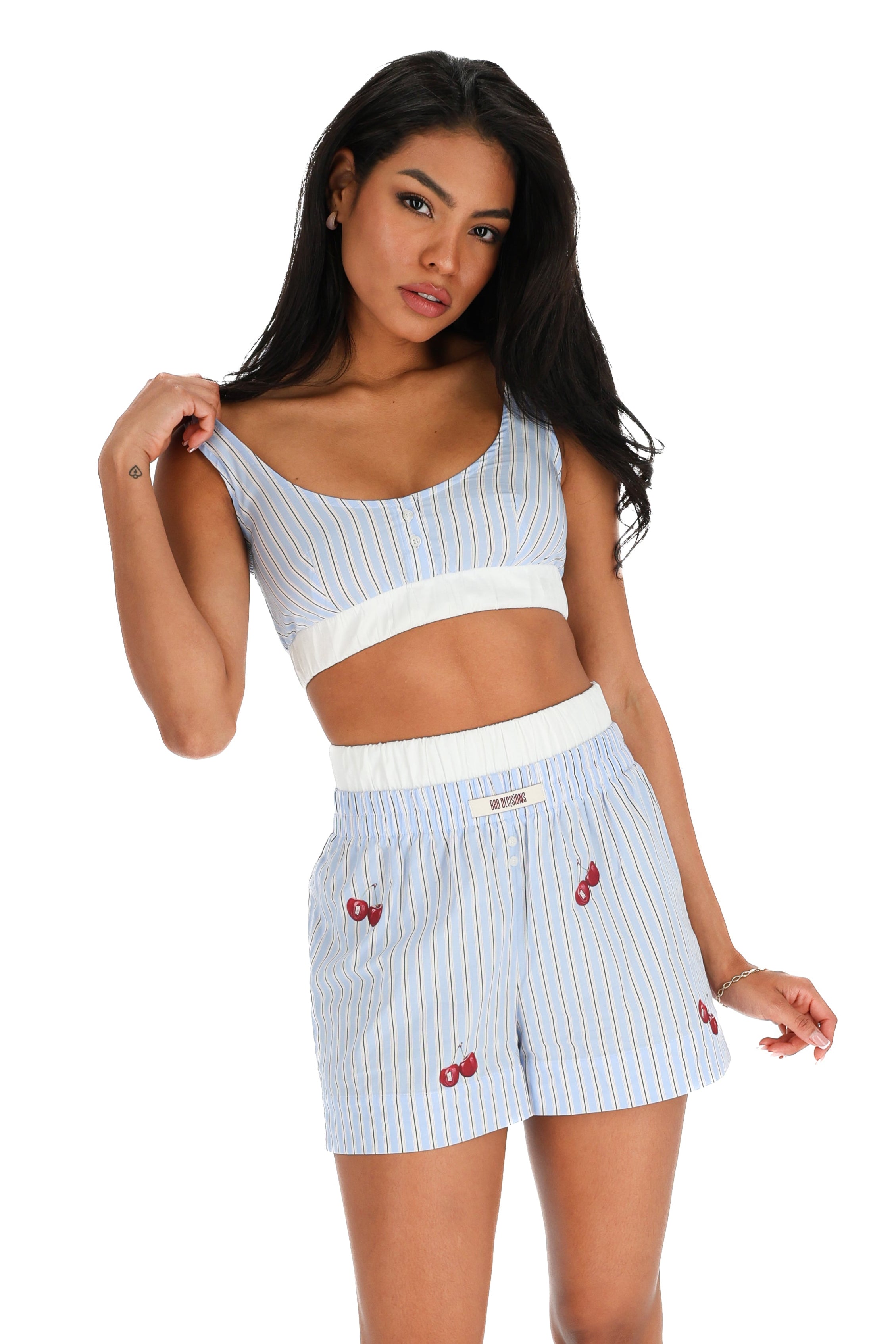 Cotton bra and shorts set