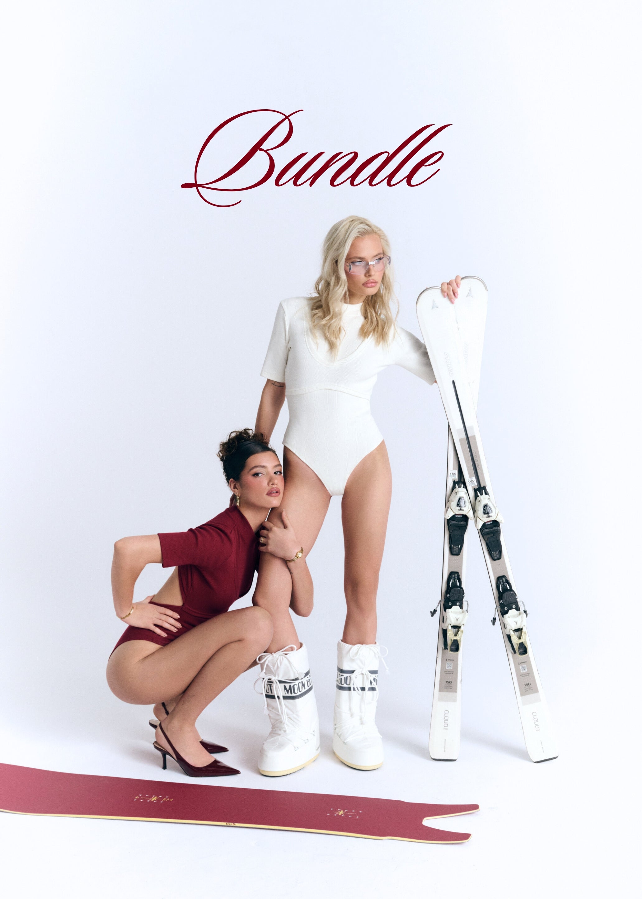 Bodysuit with open back, Burgundy + White