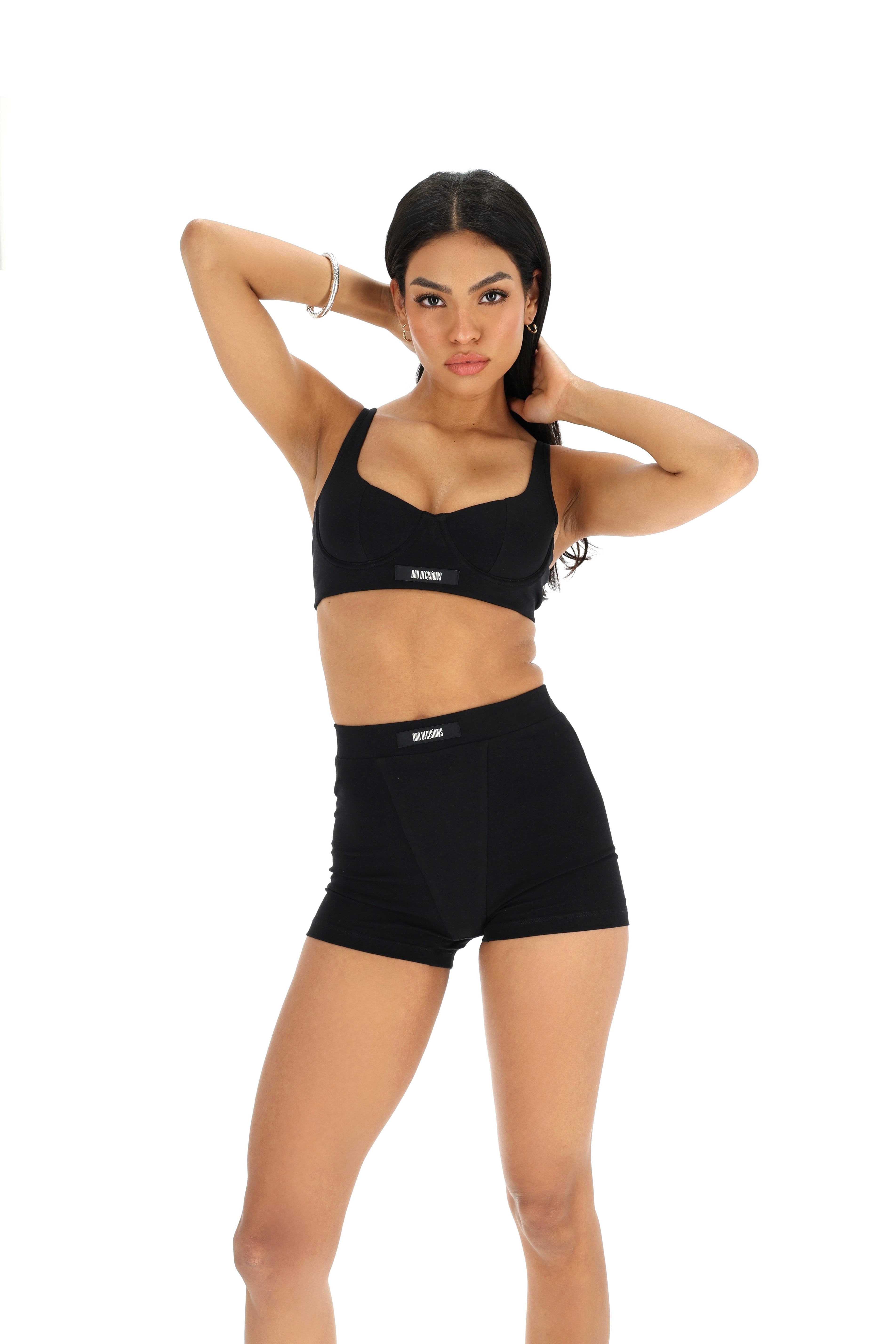 Cotton Bra, Black