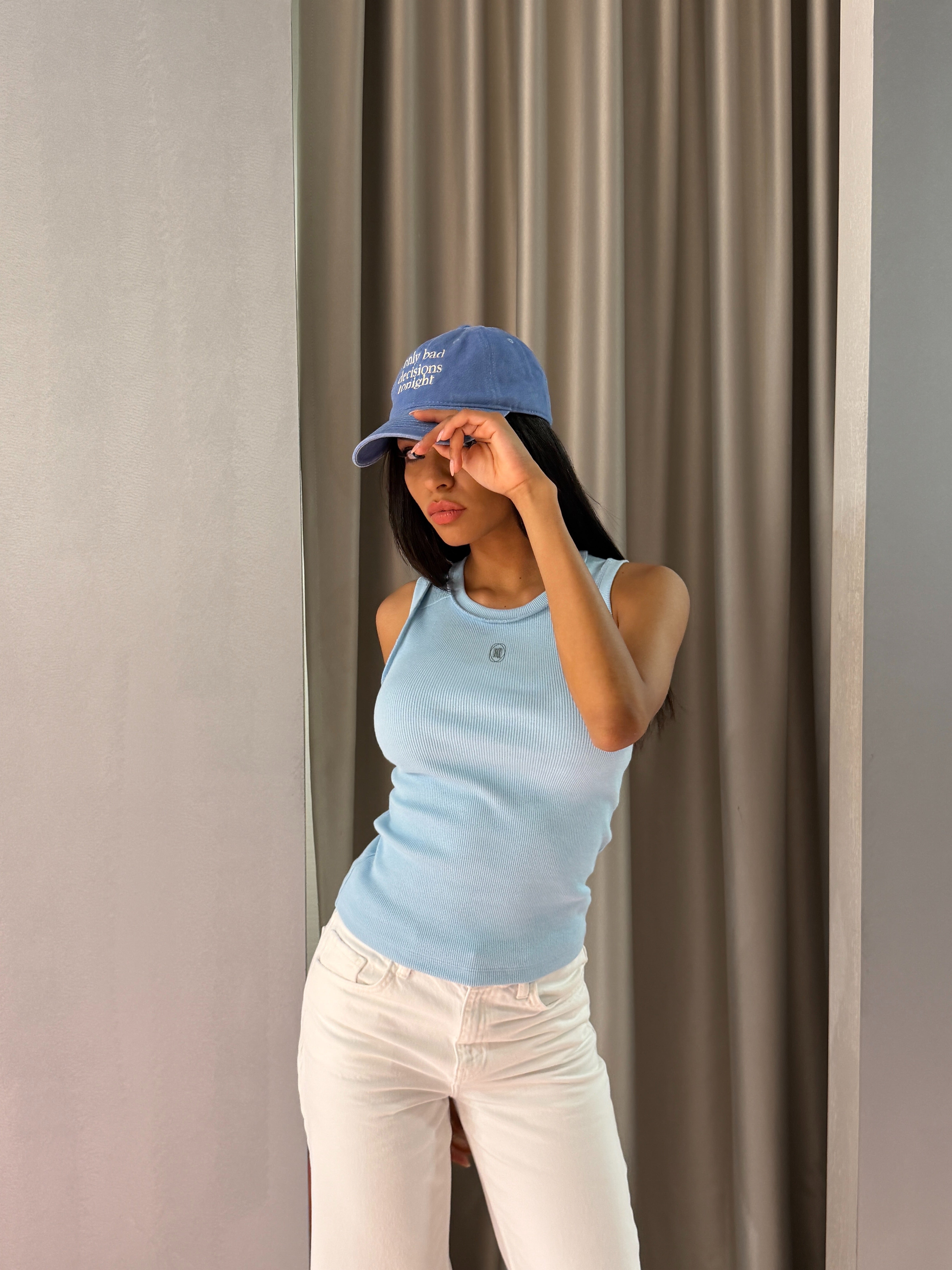 Only Bad Decisions Cap — Blue