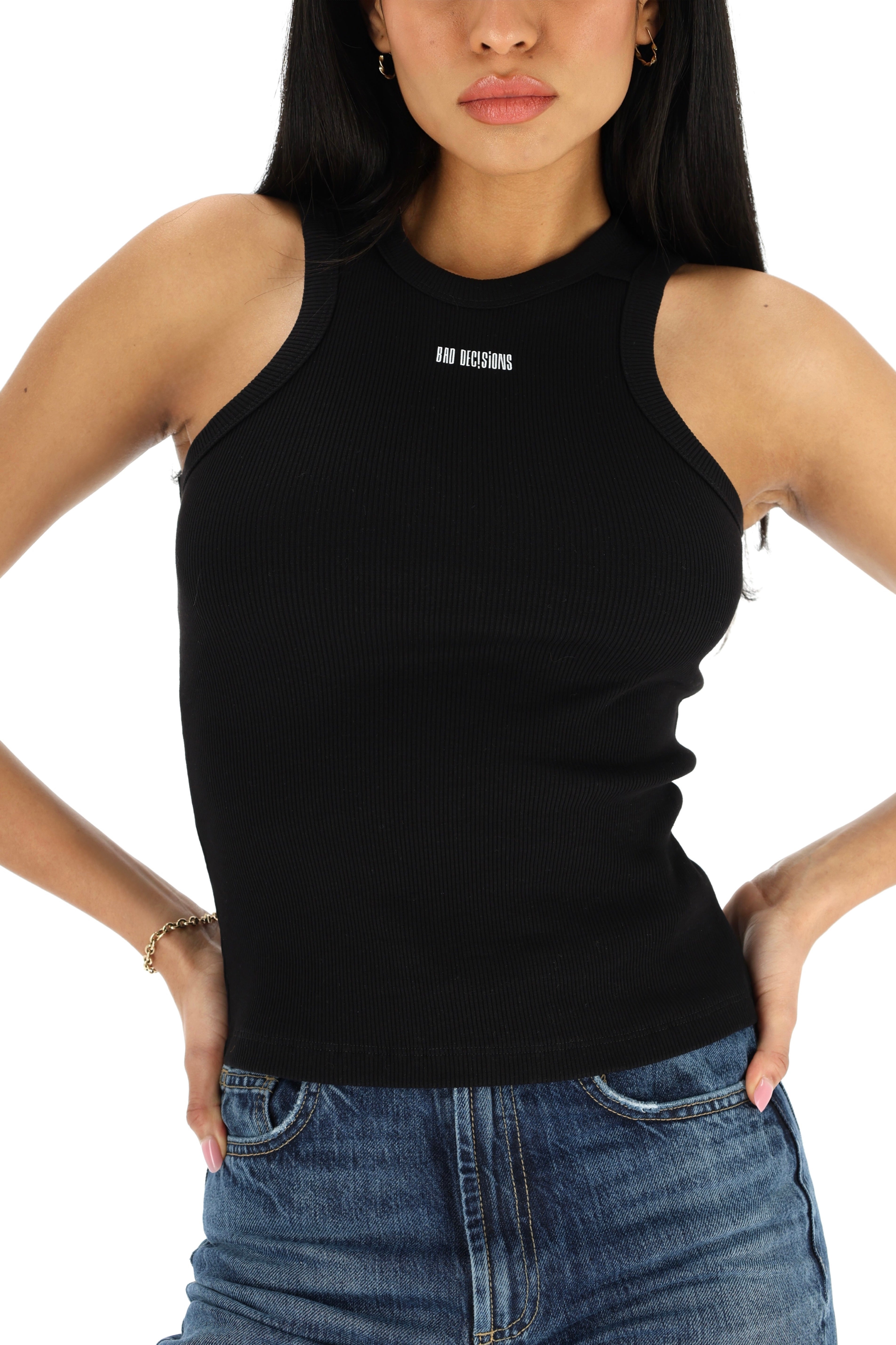 Bad Decisions Tank, Black